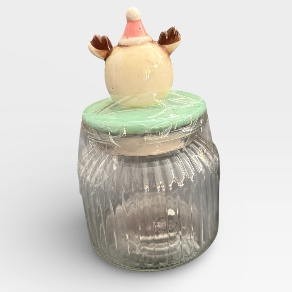 Johanna Parker Reindeer Jar Vintage Inspired - Picture 3 of 4
